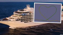 【轻松一下】“Seabourn Encore ”号在珀斯海上画了