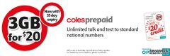 coles mobile leads a new run-----$20/3G/35 day cycle