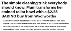 仅售$2.25！Woolies“清洁神器”令全澳疯狂，毫不