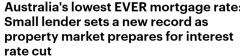 澳洲史上最低房贷利率来袭！澳联储或再次降息