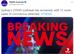突发！悉尼新增12例，群聚感染已致17人中招！卫