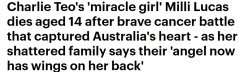 澳“奇迹女孩”去世，曾多次接受华人名医手术