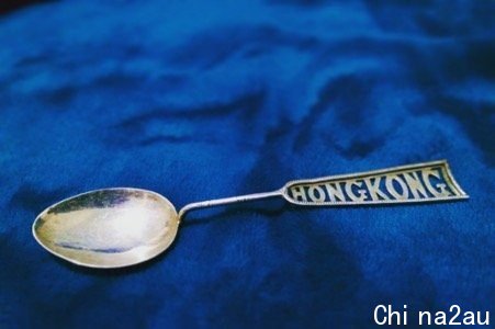 A teaspoon made in Hong Kong.