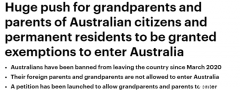 澳洲近万人签名请愿，施压政府：呼吁允许父母
