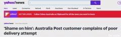 澳洲邮政是这样送东西的！不带包裹上门，直接