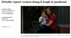 德勤报告：疫情使澳女性工作满意度和心理健康