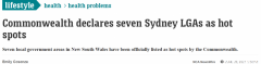 澳政府将悉尼7地列为“疫情热点”，为期7日！新