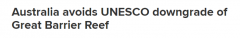 暂时安全！大堡礁两年内不会被列入濒危世界遗