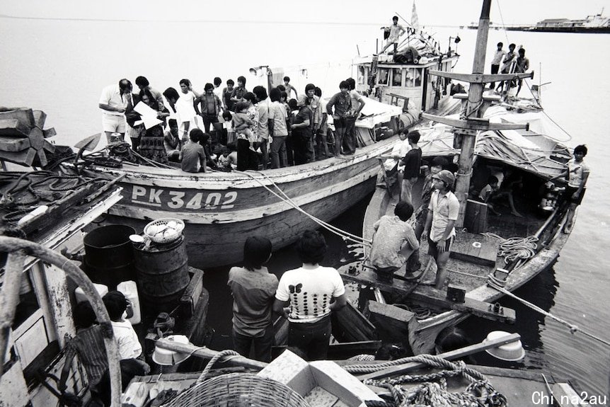 Vietnamese refugee boats PK3402 and Tu Do in Darwin