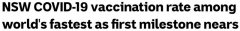 新州疫苗接种速度超越英美，“全世界最快”？