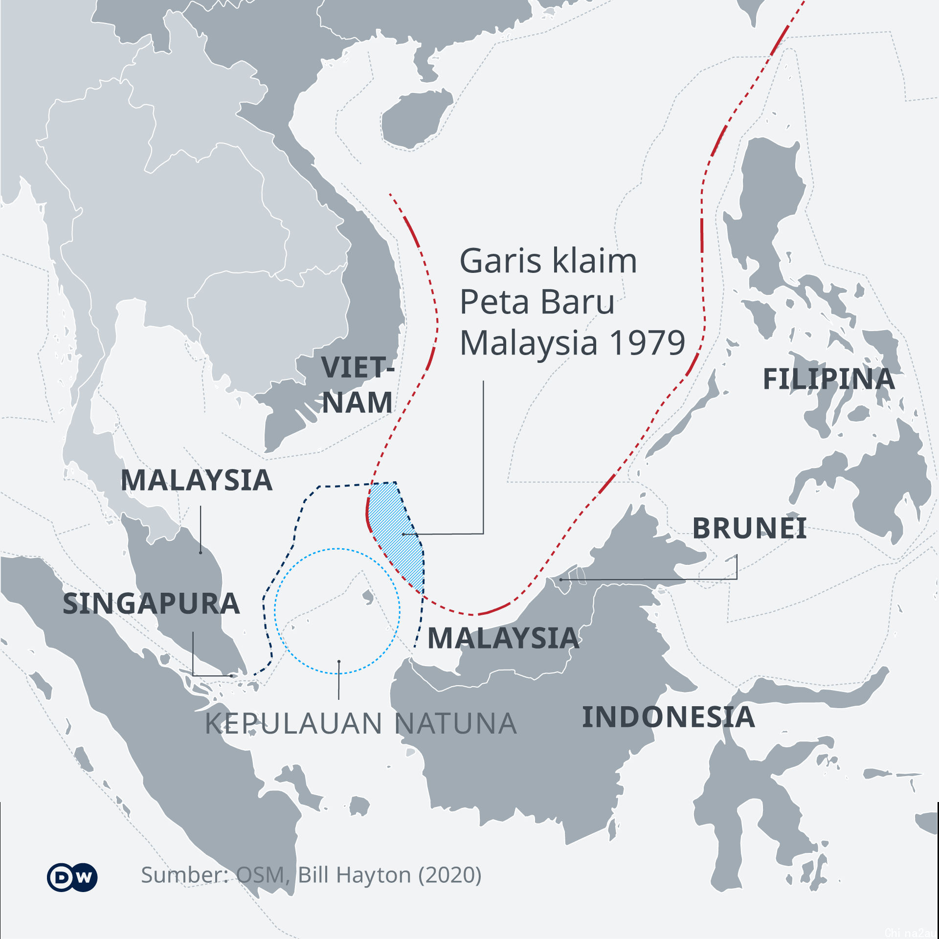 Infografik Nine Dash Line ID