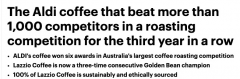 连续三年夺冠! 超市7.99澳元咖啡豆在全澳咖啡大
