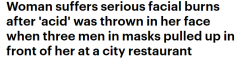 悉尼唐人街发生袭击事件！女子在中餐厅门外被蒙面男泼洒不明液体，面部严重烧伤送医（图）