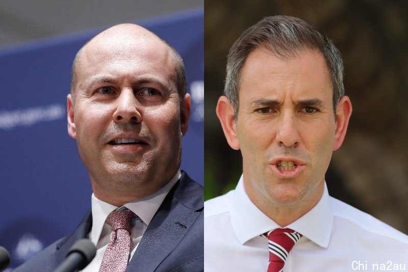 A composite image of Josh Frydenberg and Jim Chalmers