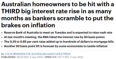 澳洲或连续3个月加息！澳央行料下周继续上调利率，房贷一族压力更大了（组图）