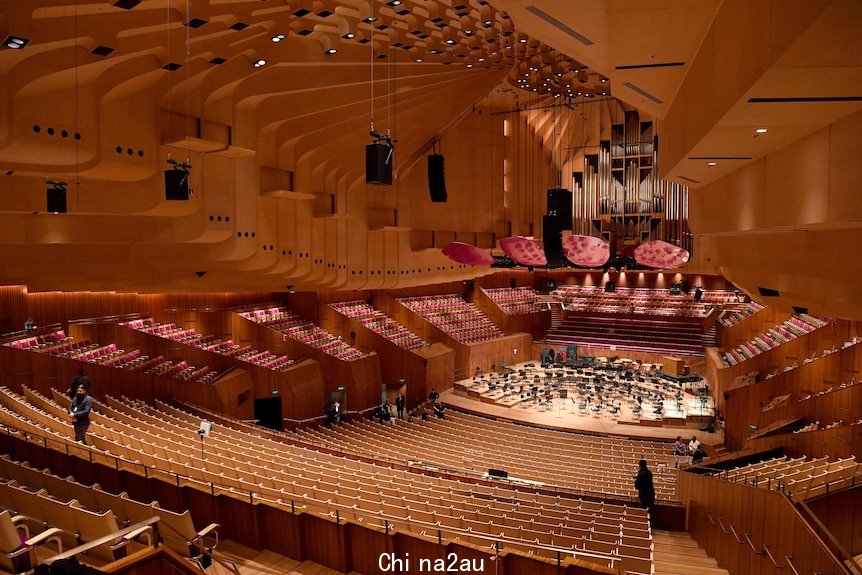 The inside of the Sydney Opera house