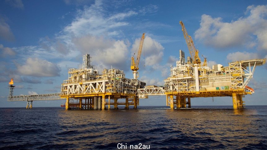 A gas platform in the Timor Sea.