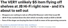 手慢无！JB Hi-Fi促销热门T恤，原价$35只要$4.98（组图）