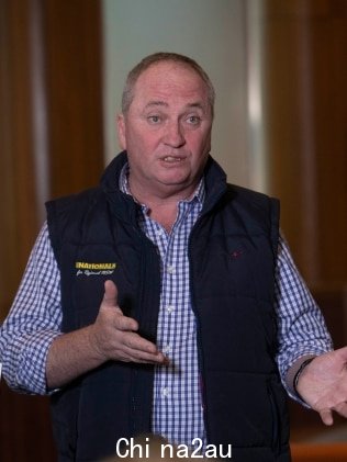 前国家党领袖 Barnaby Joyce驳回了工党关于甲烷承诺是一个“理想目标”的描述。图片：NCA NewsWire / Andrew Taylor