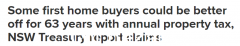 新州政府报告：若首次购房者选择年度房产税而非印花税，63年里都在省钱（组图）