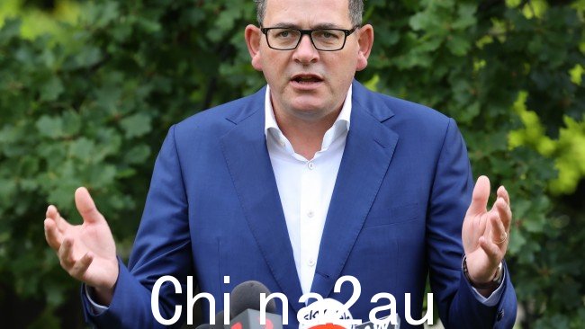 Albanese 先生和 Andrews 先生周一在墨尔本分别举行了新闻发布会，引发了不团结的问题在州和联邦一级。维多利亚。图片：Ian Currie。