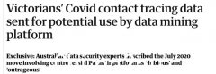 曝维州卫生厅曾将密接追踪数据发给其他机构，民众却一无所知（组图）