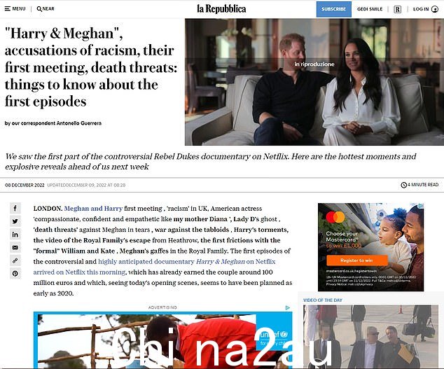 La Repubblica,意大利最大的报纸之一,也指出该系列包含“许多”针对英国的种族主义指控,但称其为“价值可疑的论点”