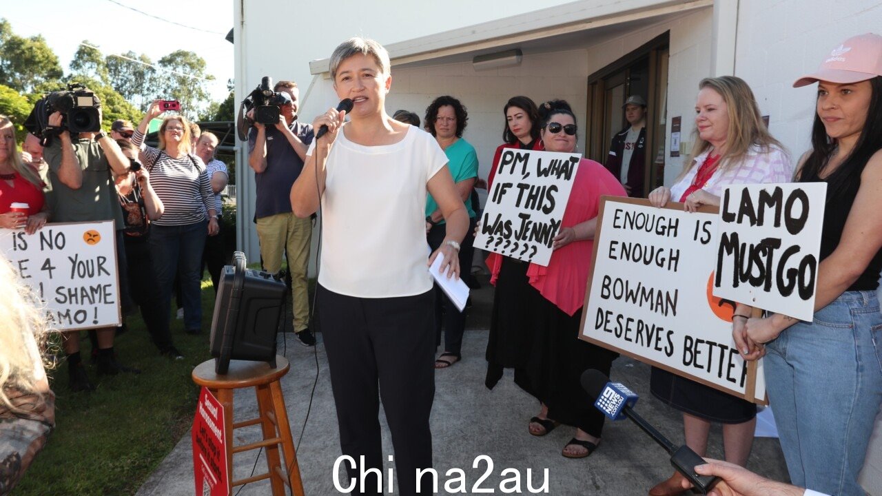 Penny Wong 加入昆士兰州的 Andrew Laming 抗议活动