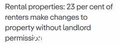 澳大利亚近四分之一的租户未经许可擅自更改租金。专家指出：规模很重要！ （合影）