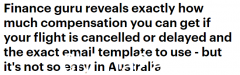 如果我的航班延误或取消怎么办？悉尼华人女性分享理赔经历！也体贴地发一份理赔邮件模板（视频/照片）