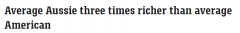 最新报告显示，澳洲人是全球“最富有”的人！中位数财富是美国人的三倍（图）