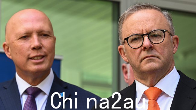 Peter Dutton 多次呼吁 Anthony Albanese 提供更多细节国会之声提案将奏效。图片：NCA NewsWire / Martin Ollman