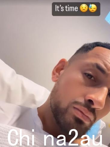 Kyrgios 周一与他的 330 万 Instagram 粉丝分享了一项重要的健康更新。图片：Instagram。