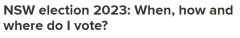 新南威尔士州大选临近，你什么时候投票？怎么投？不投票会有什么后果？一篇文章告诉你！ （合影）