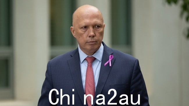 Peter Dutton 表示阿尔巴尼亚政府做出了“明显的倒退”国会小册子的声音。图片：NCA NewsWire / Gary Ramage