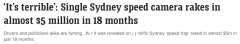 悉尼摄像头18个月“赚”470万 40km/h限速招专家批（图）