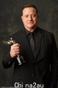 布伦丹弗雷泽在第六届年度 HCA 电影奖中获得最佳男主角奖