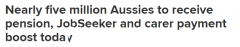 澳洲多项福利金今日正式上调！近500万人受益，看你有没有份（合影）