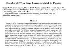 金融界注意！ BloombergGPT 在这里（照片）