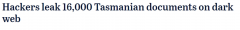 澳洲教育部数据泄露！包括学生和家长个人信息在内的16000份文件被上传到暗网（图）