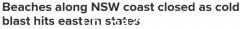 大浪大风来袭，悉尼Bondi等多处热门海滩关闭！寒冷天气将持续数日（图）