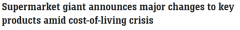 包括肉饼干汤包！为应对生活成本上涨，Coles主要商品冻结降价长达12周（图）