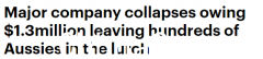 澳洲棚屋建筑公司突然倒闭，欠下至少130万澳元！客户称“损失惨重”（合影）