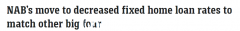 另一个！澳洲国民银行宣布降息，下调抵押贷款固定利率（图）