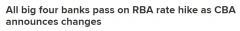澳洲联邦银行宣布加息0.25%，5月12日生效！ （合影）