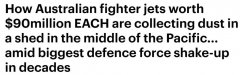 澳战机被扔美军基地吃灰？防务专家：机身生锈浪费数十亿税金（图）