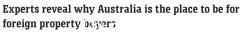 中国买家回归将推动澳洲房市复苏！专家盘点澳洲三大优势：教育好、时差短、华人社区多（图）