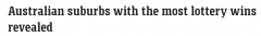 澳洲彩票中奖热点公布！维州连续6年被评为“幸运州” 总奖金达4.67亿元（图）