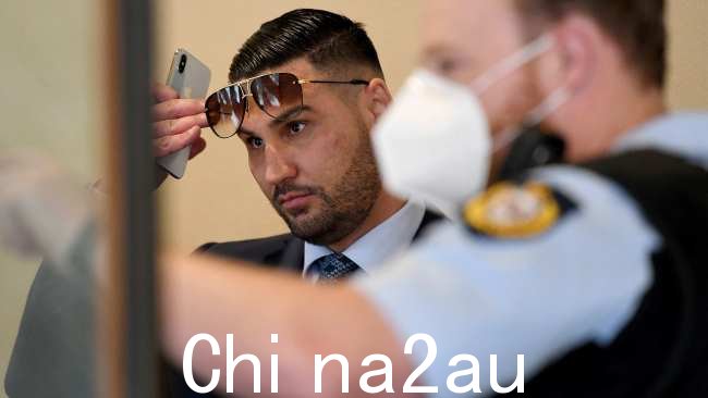 Salim Mehajer 被判犯有六项家庭暴力罪在悉尼的唐宁中心法院。图片：NCA NewsWire/Bianca De Marchi