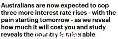 工资大幅上涨可能会加剧通货膨胀！专家：澳人或再经历3次加息 现金利率将升至4.6%（图）